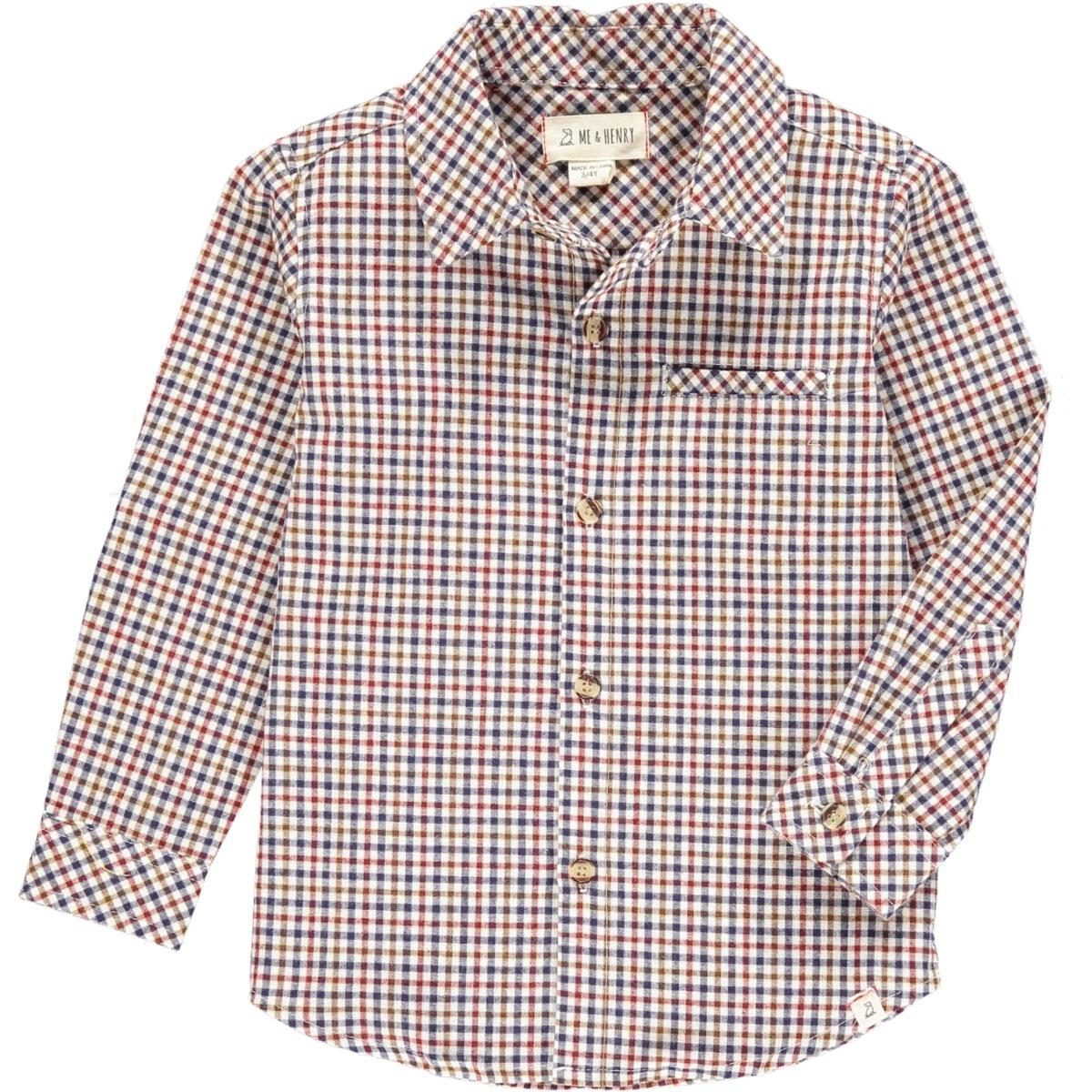 Atwood Woven Long Sleeve Shirt | Chestnut Beige Plaid