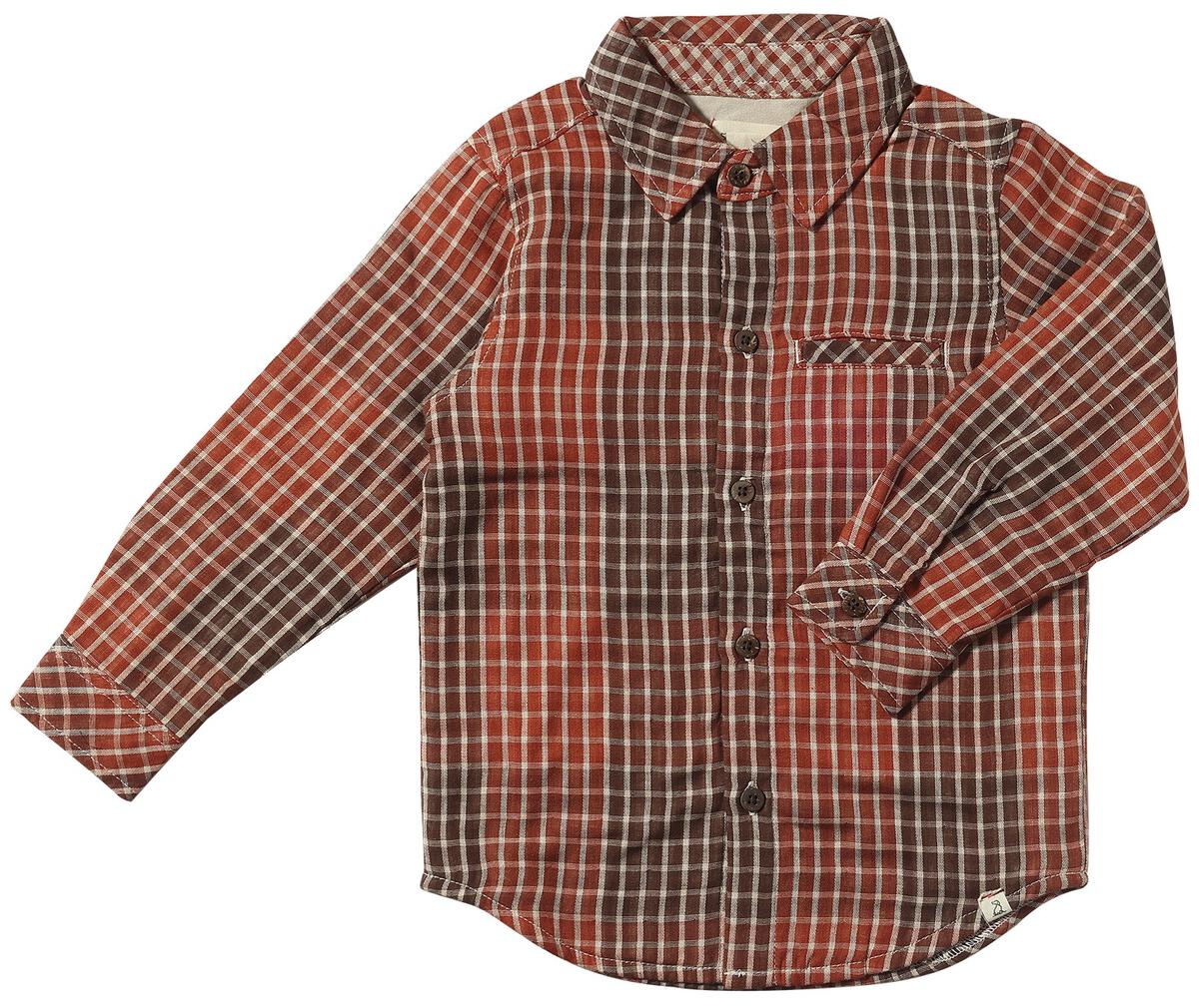 Atwood Woven Long Sleeve Shirt | Rust Plaid