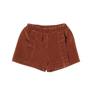 Paisley Ruffle Short | Rust