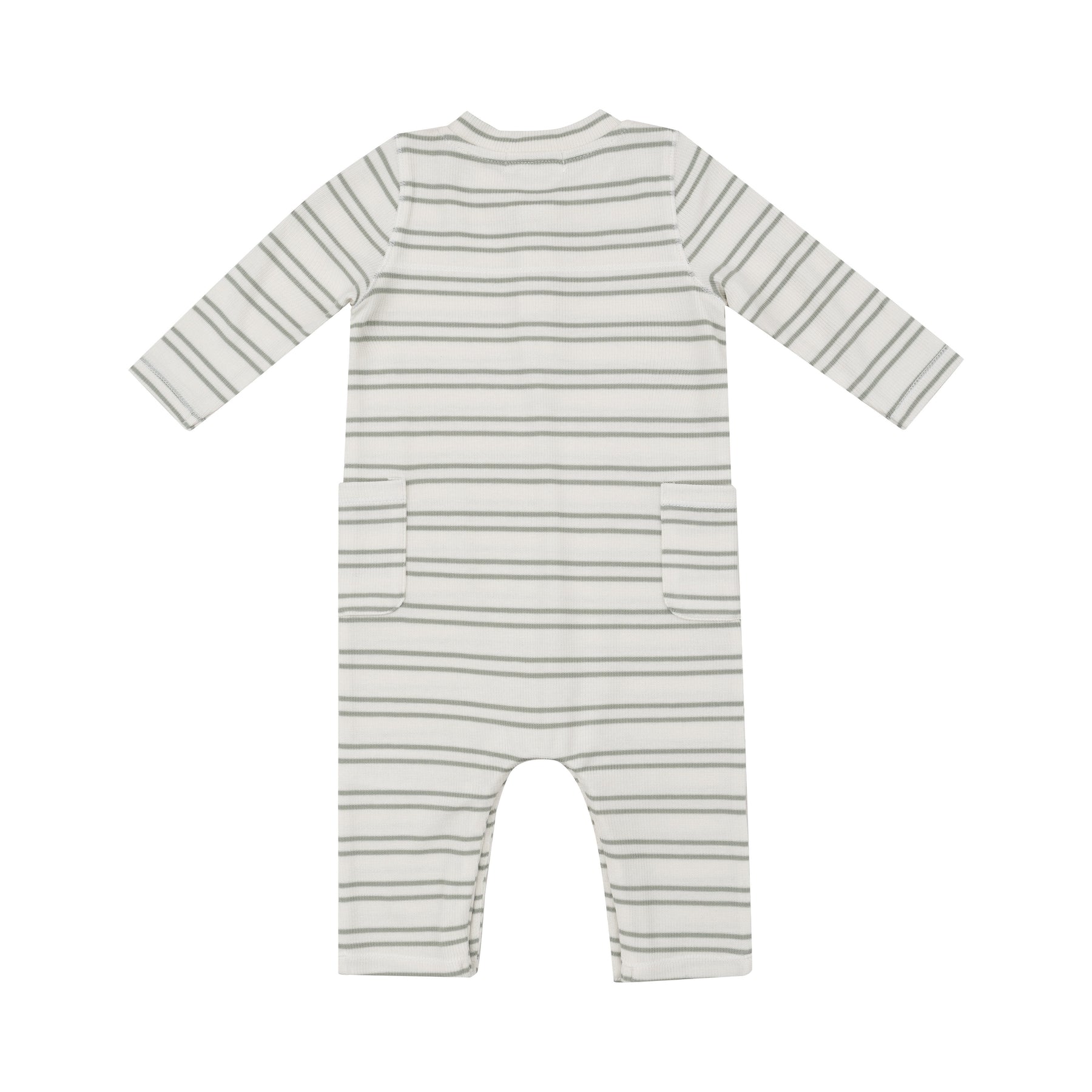 Desert Sage Ribbed Stripe Uni Romper