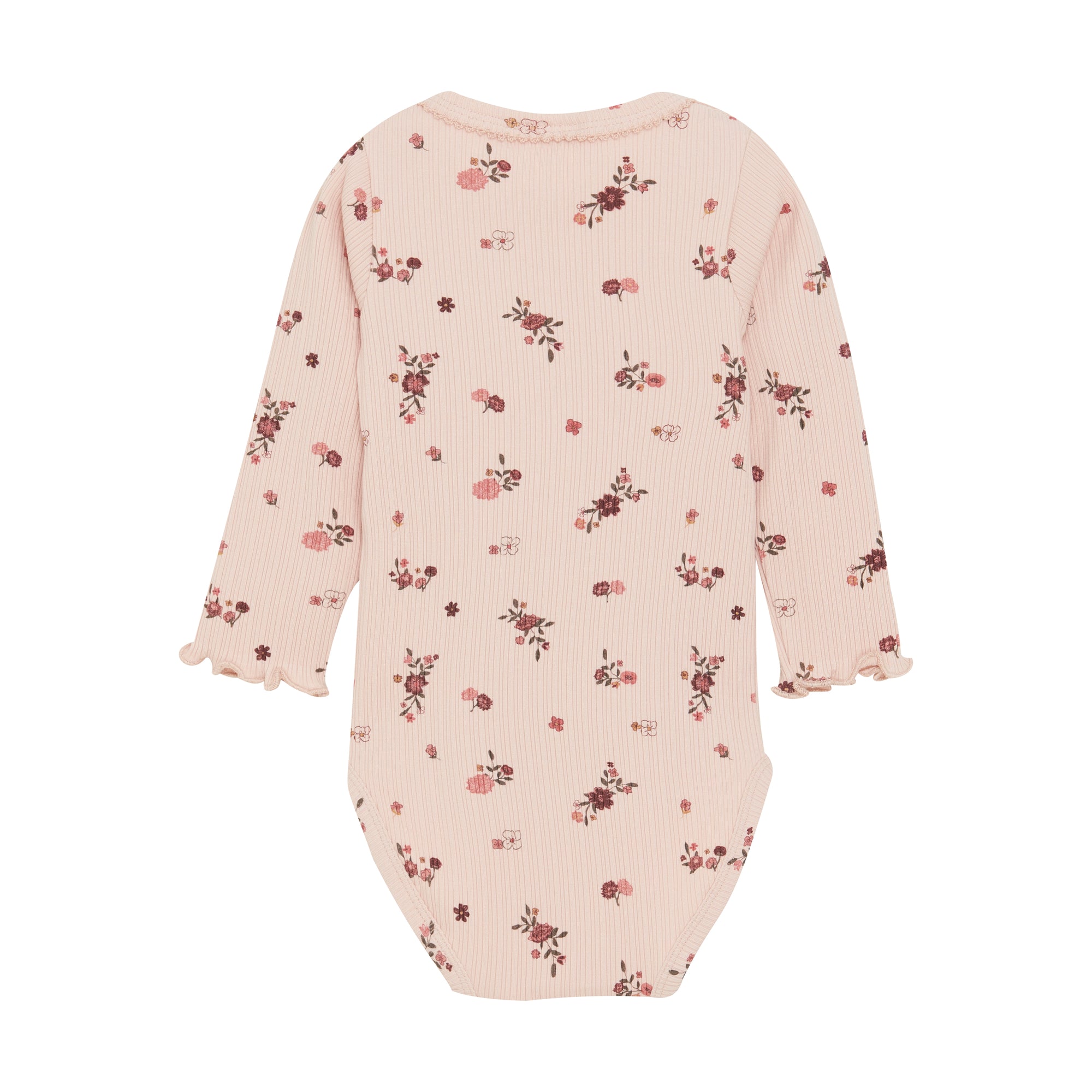 Baby Long Sleeve Floral Print Bodysuit | Sepia Rose