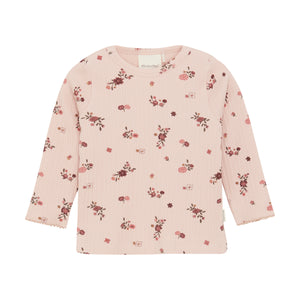 Baby Long Sleeve Floral Print Shirt | Sepia Rose