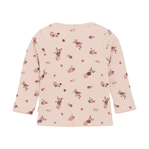 Baby Long Sleeve Floral Print Shirt | Sepia Rose