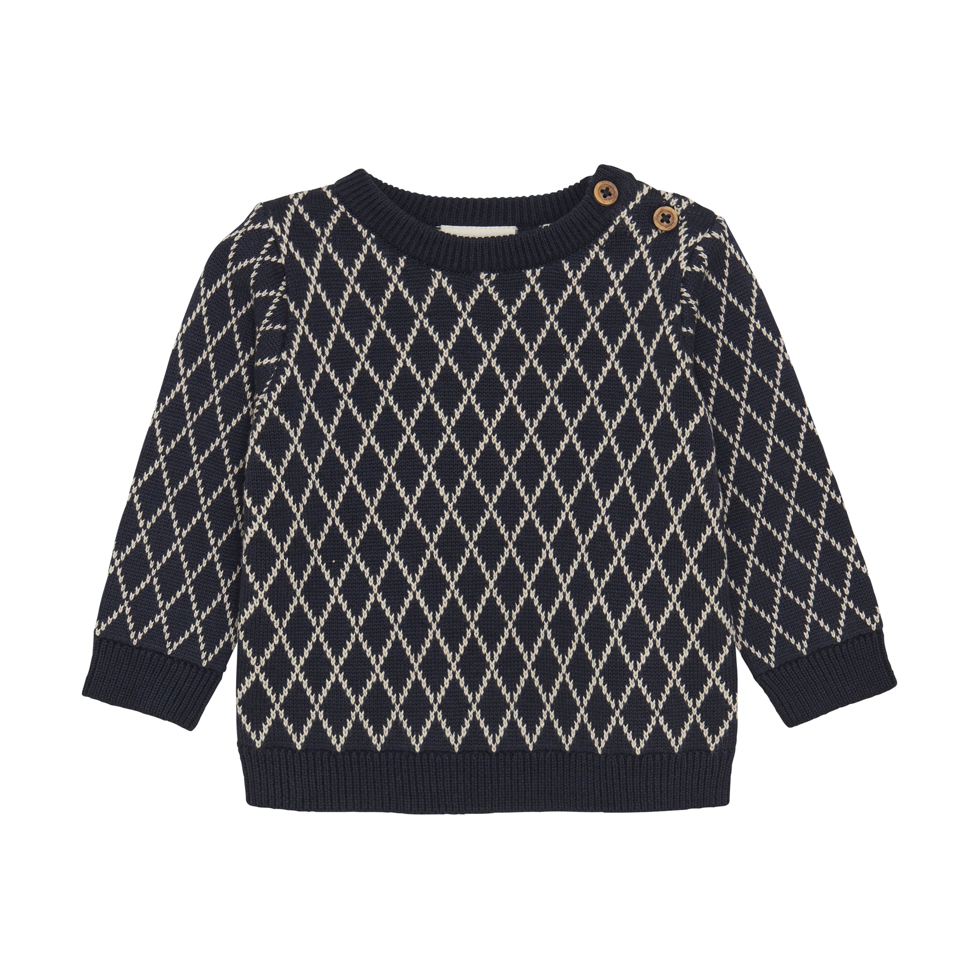 Baby Knit Pullover | Parisian Night Blue