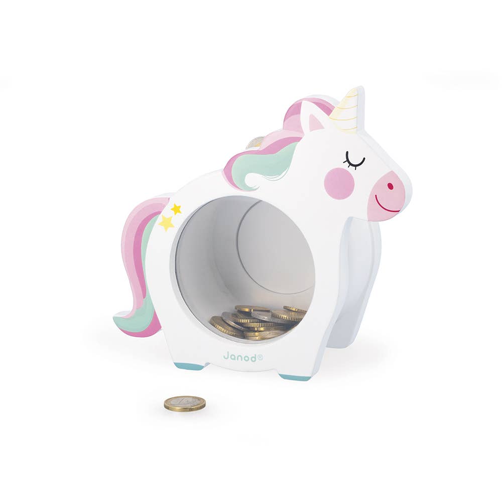 Unicorn Wooden Piggy Bank