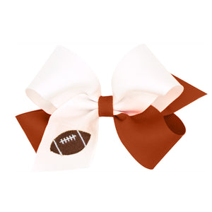 Burnt Orange Grosgrain Hair Bows on Clips | Assorted