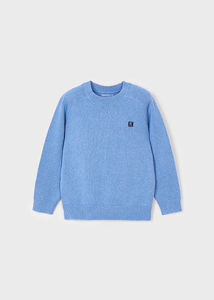 Boys Basic Crewneck Sweater | Glacier