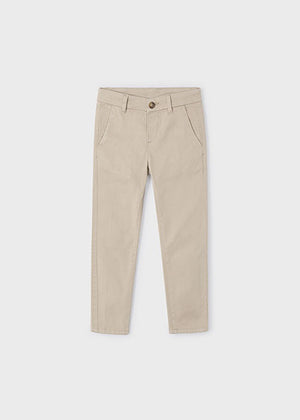 Boys Basic Chino Pants | Sand