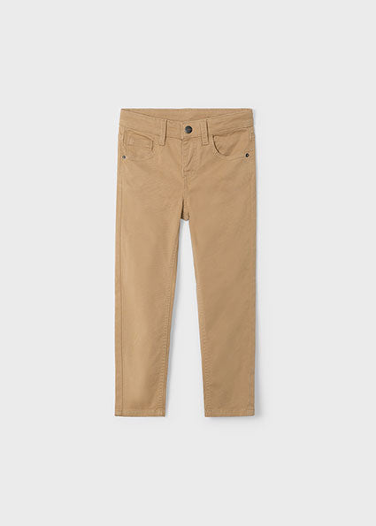 Boys 5 Pocket Slim Fit Pants | Toffee