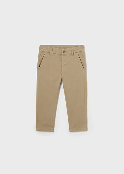 Baby Boys Basic Chinos | Almond