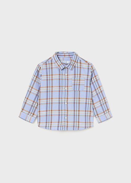 Baby Boys Long Sleeve Check Shirt | Lead