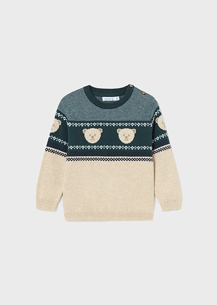 Baby Boys Patterned Sweater | Jade