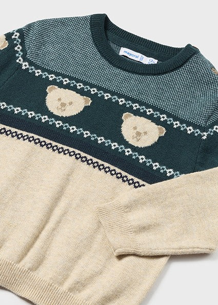 Baby Boys Patterned Sweater | Jade