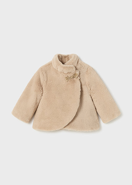 Baby girl shops cream coat