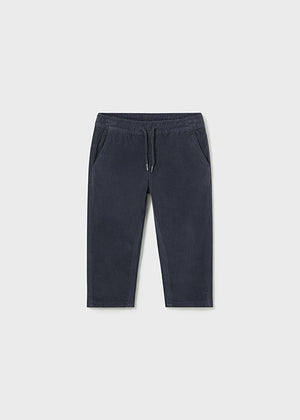 Baby Boys Micro-Corduroy Jogger Trousers | Petroleum