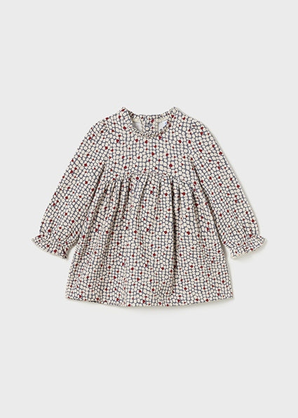 Baby Girls Print Dress | Tiny Hearts