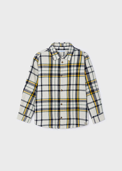 Boys Long Sleeve Plaid Shirt | Pollen