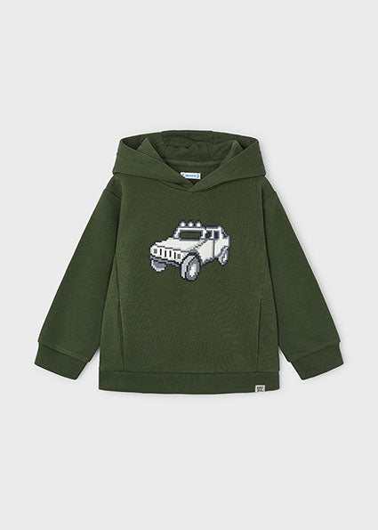 Boys Sweatshirt with Rubber-Print | Moss