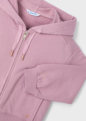 Girls Fleece Zip Hoodie | Rose