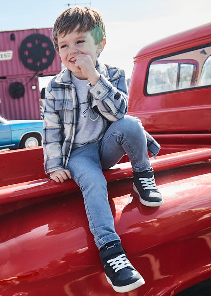 Boys Skinny Jeans | Grey Blue Wash