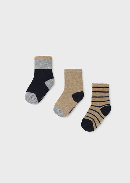 Baby Boys Set of 3 Socks | Navy