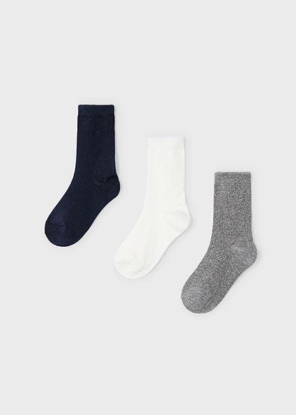 Boys Set of 3 Socks | Navy