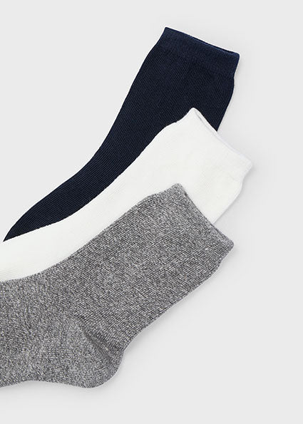 Boys Set of 3 Socks | Navy