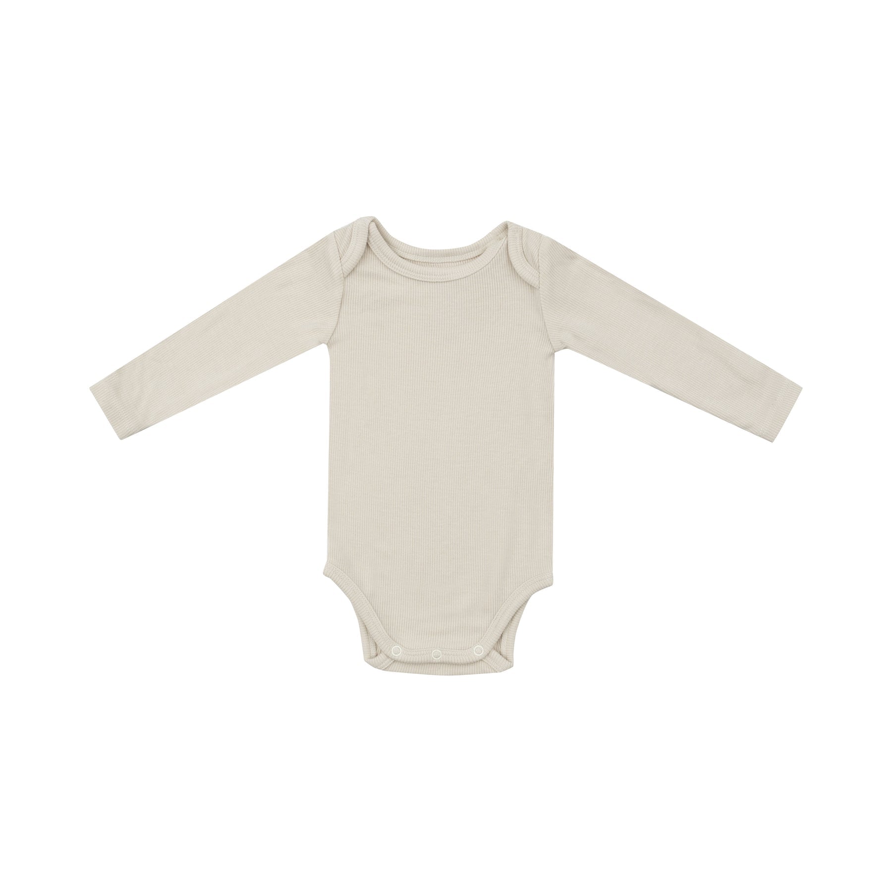 Birch Solid Ribbed Bodysuit