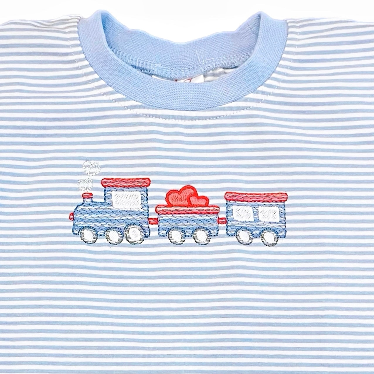 Love Train Embroidered Valentines T-Shirt