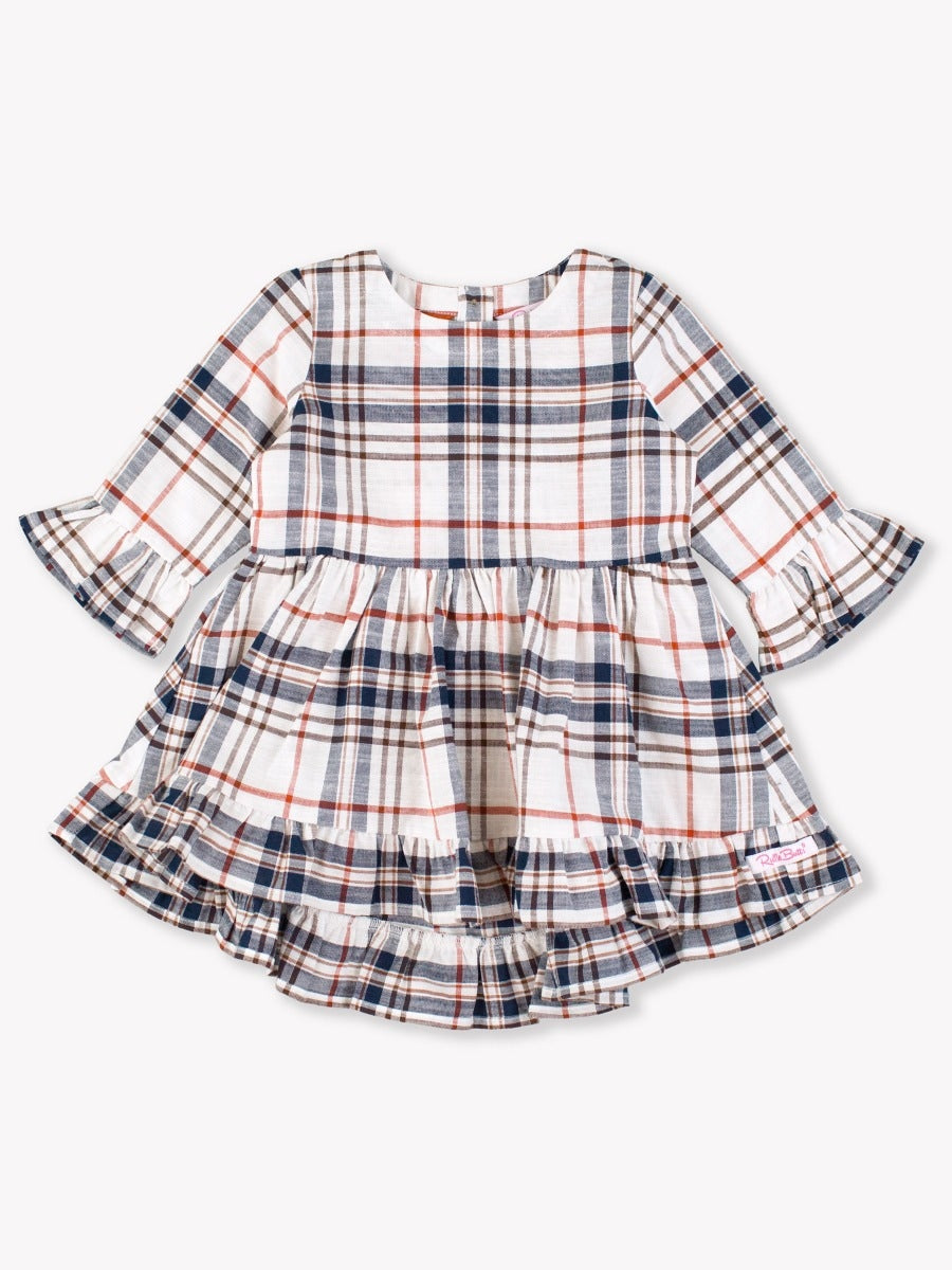 High Low Ruffle Tunic | Homegrown Harvest Plaid