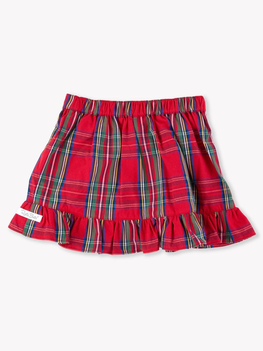 Ruffle Wrap Skirt | Tis the Season Plaid