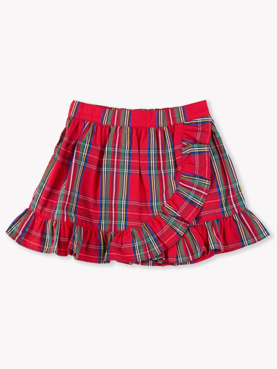 Christmas plaid pulverized skirt little words