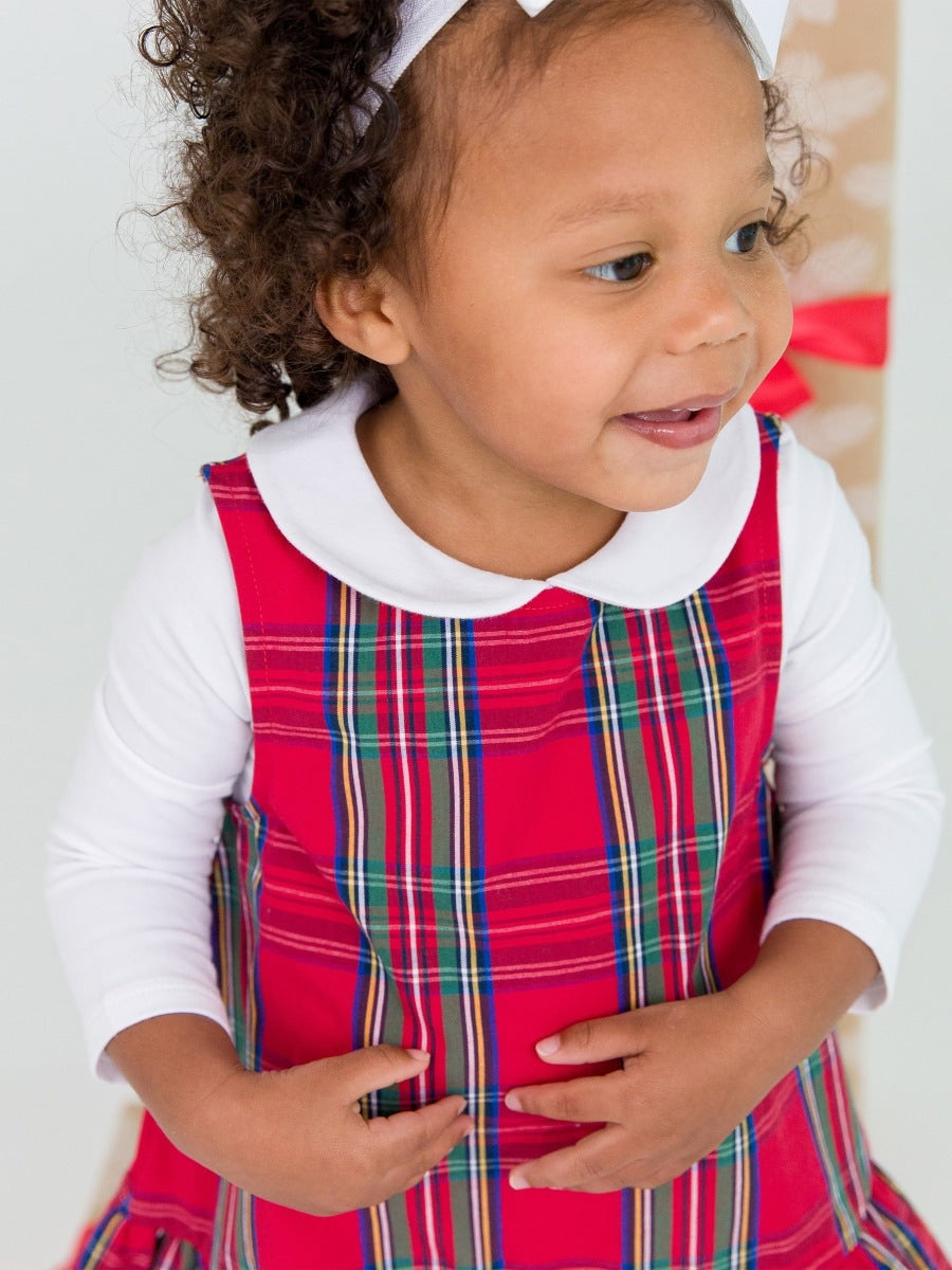 Peter Pan Collar Long Sleeve Bodysuit | White