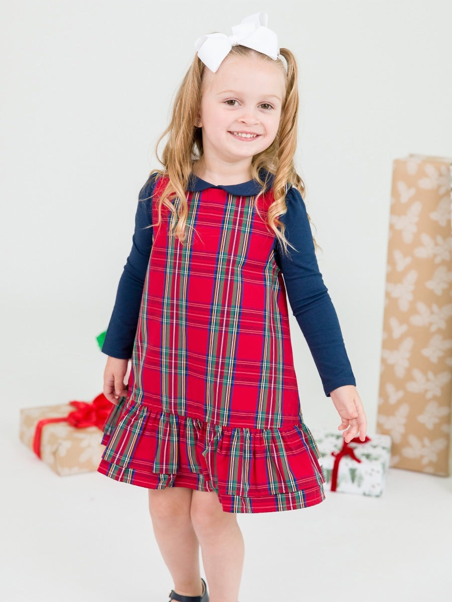 Jumper Dress | Tis the Season Plaid