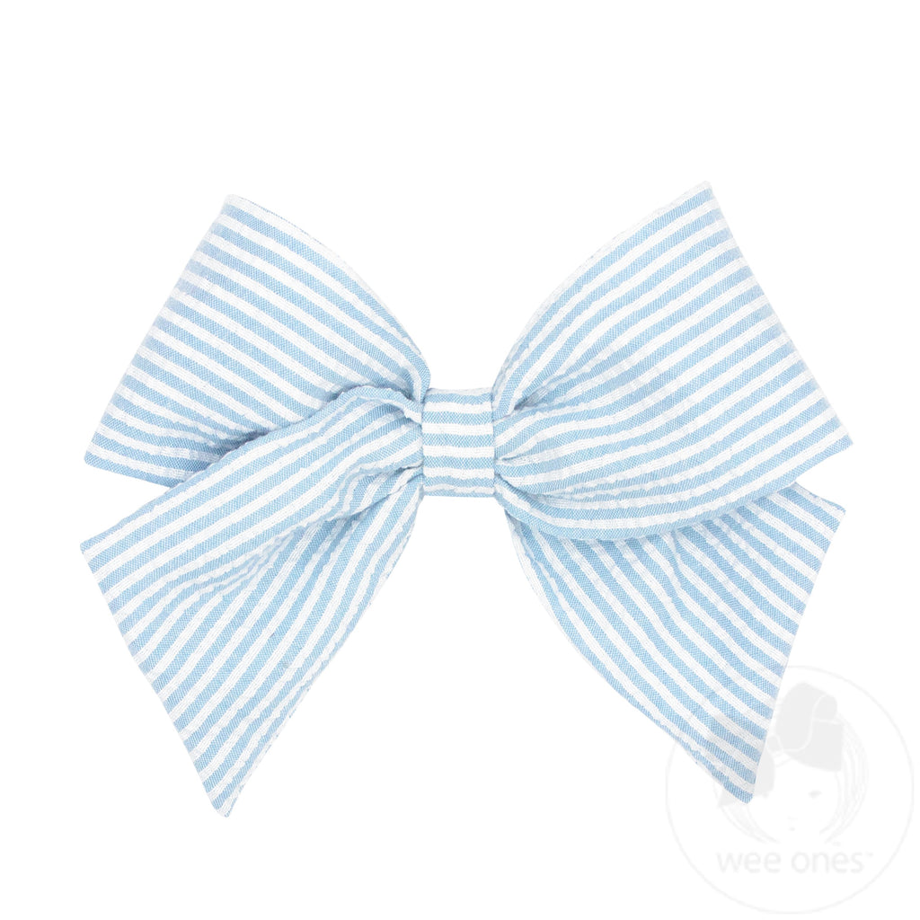 King Genuine Seersucker Fabric Bowtie with Tails | Assorted