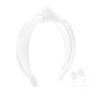 Genuine Seersucker Fabric Knot Padded Headband | Assorted