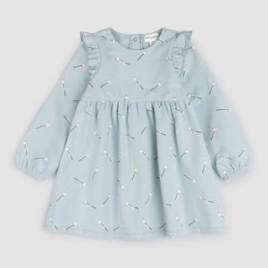 Magic Wand Print Terry Dress | Cloud Blue