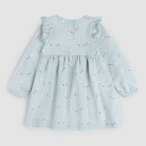 Magic Wand Print Terry Dress | Cloud Blue