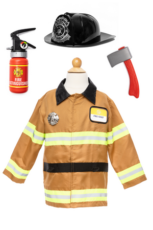 Tan Firefighter Set with Accessories