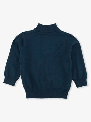 Quarter Zip Sweater | Dark Navy