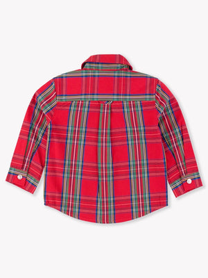 Long Sleeve Button Down Shirt | Tis the Season Plaid