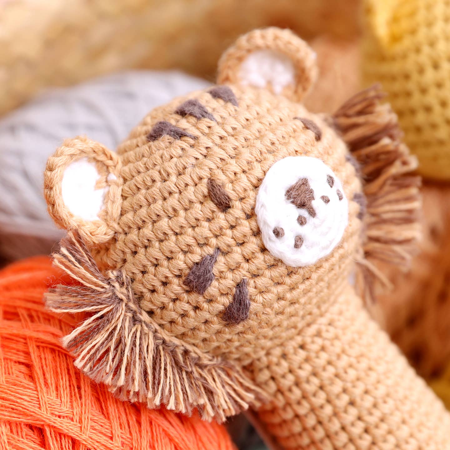 Crochet Tiger Stick Rattle