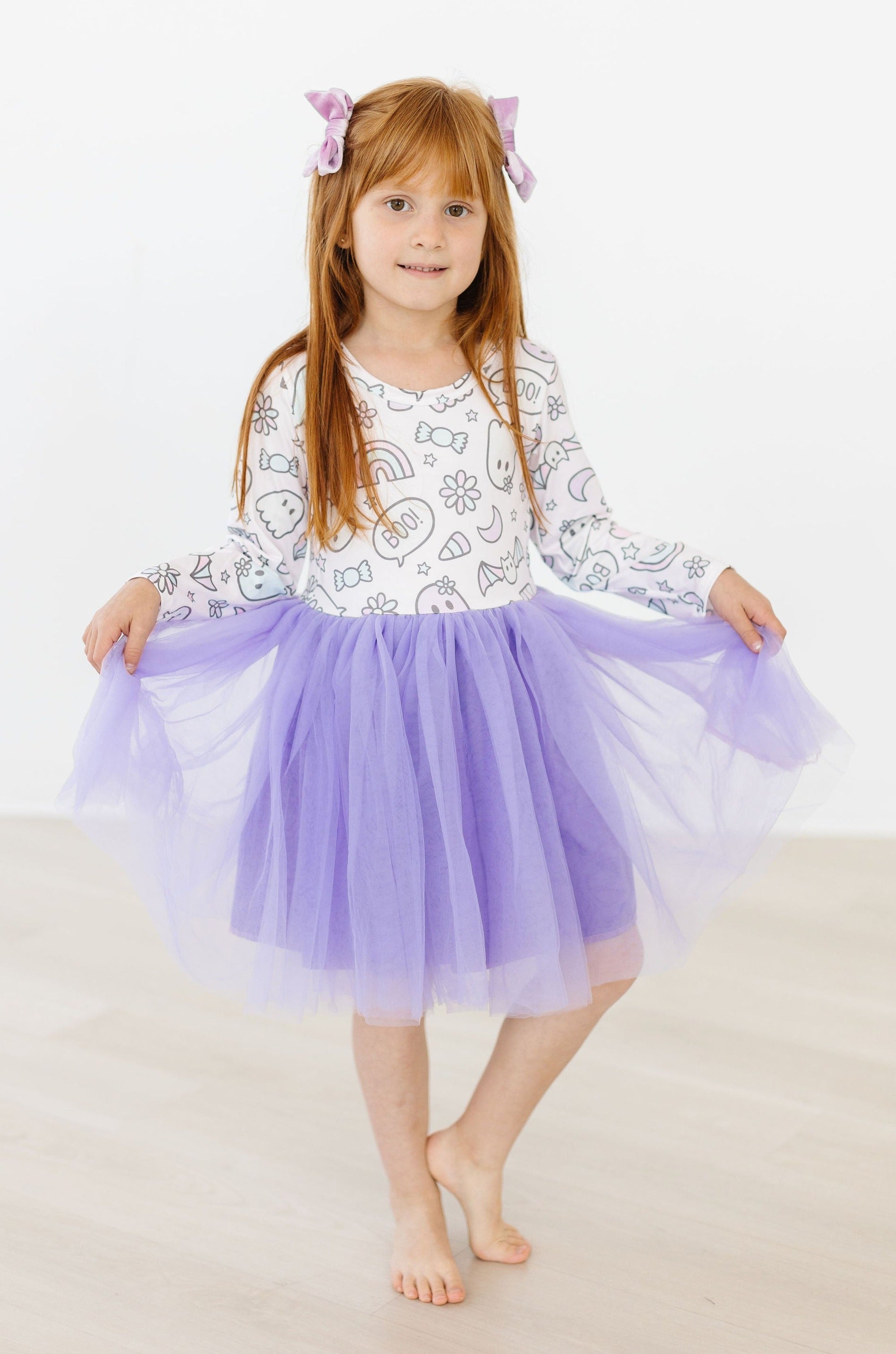 Feeling Fa-BOO-lous Long Sleeve Tutu Dress