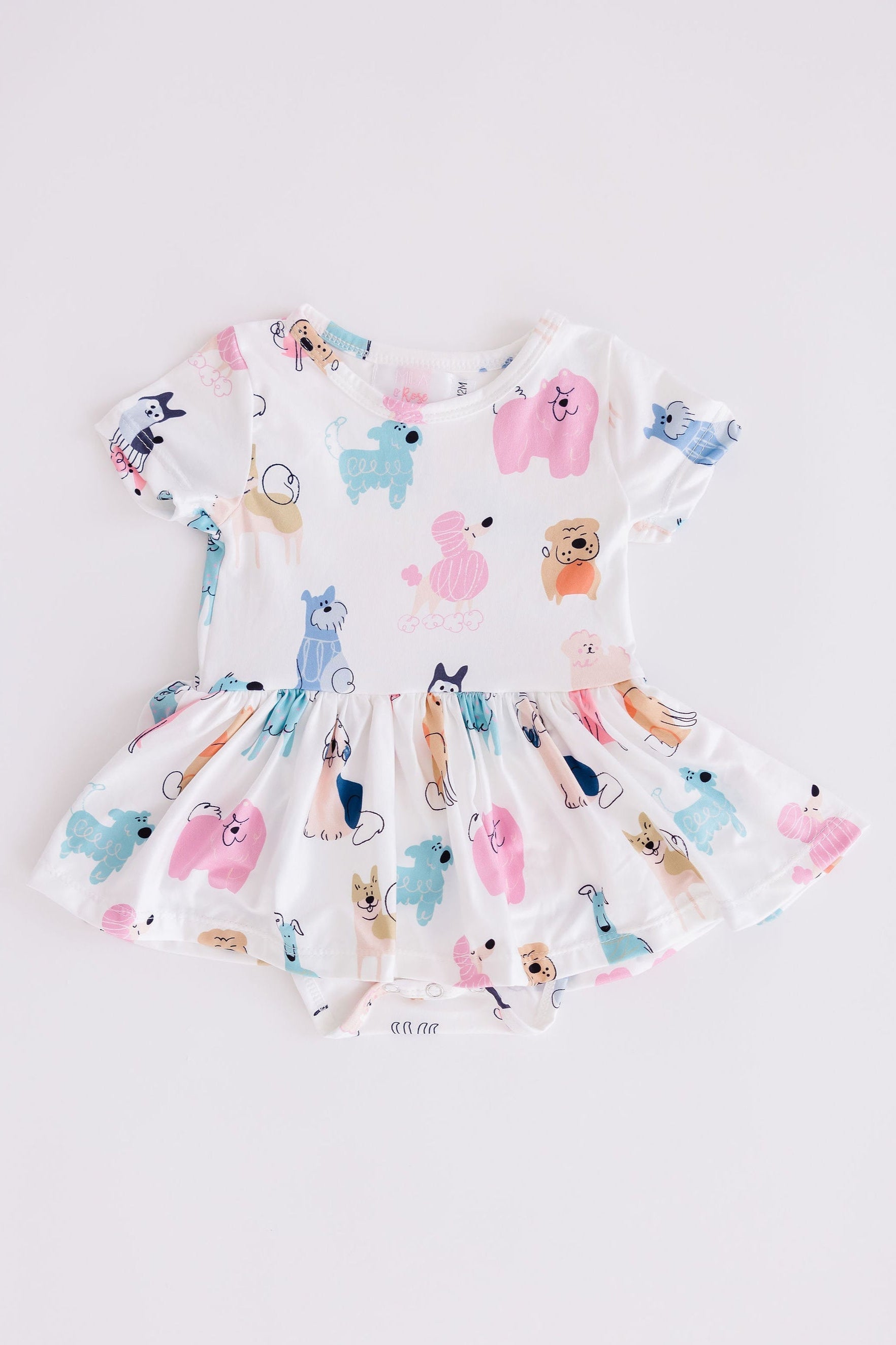 Puppy Pals Short Sleeve Twirl Bodysuit