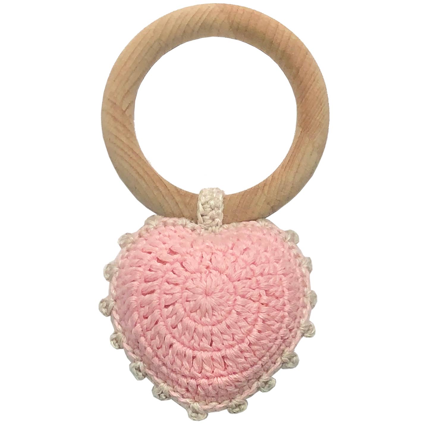 Crochet Sweetheart Ring Rattle