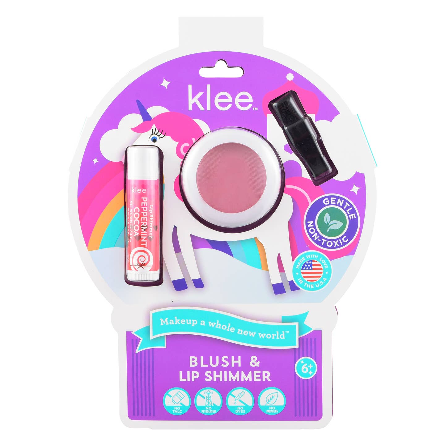 Gleeful Pop Natural Play Makeup Blush and Lip Shimmer Set