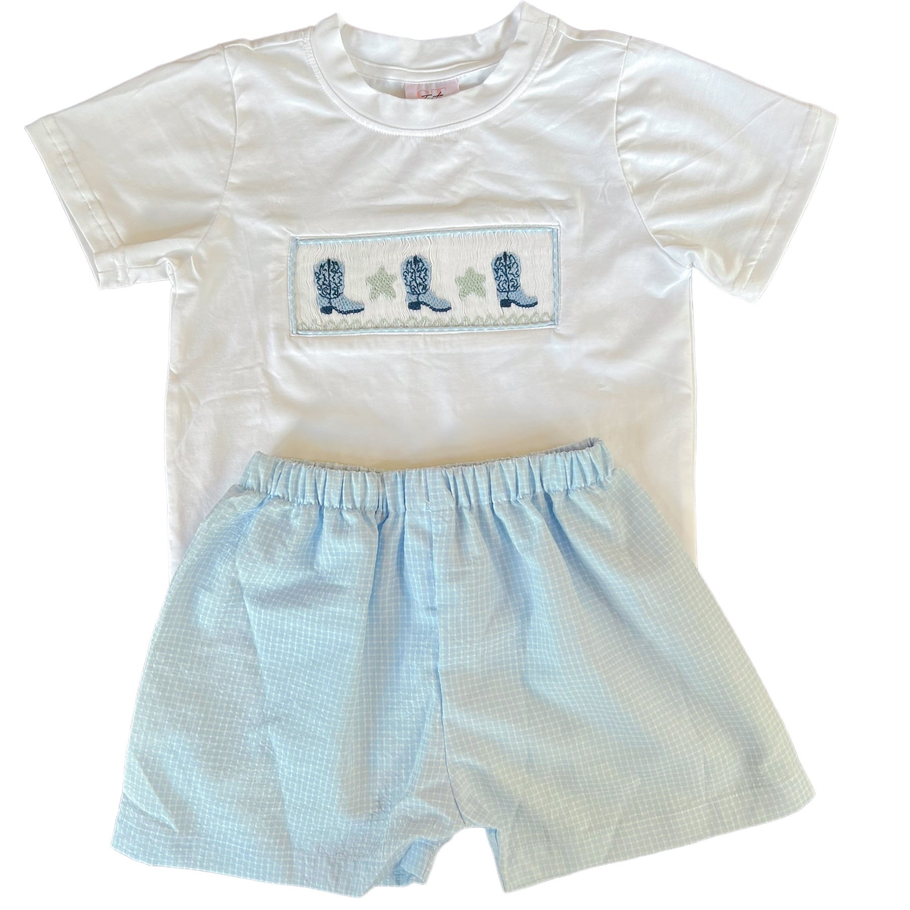 Boogie Boot Smocked Shorts Set