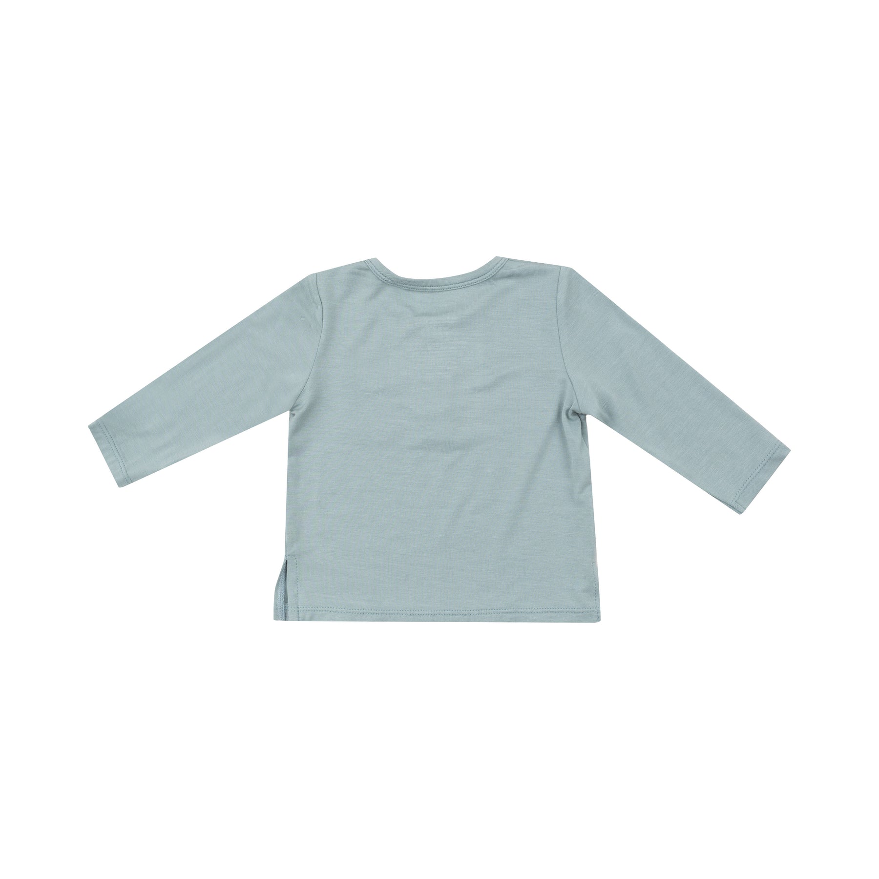 Gray Mist Bamboo Long Sleeve Henley Shirt