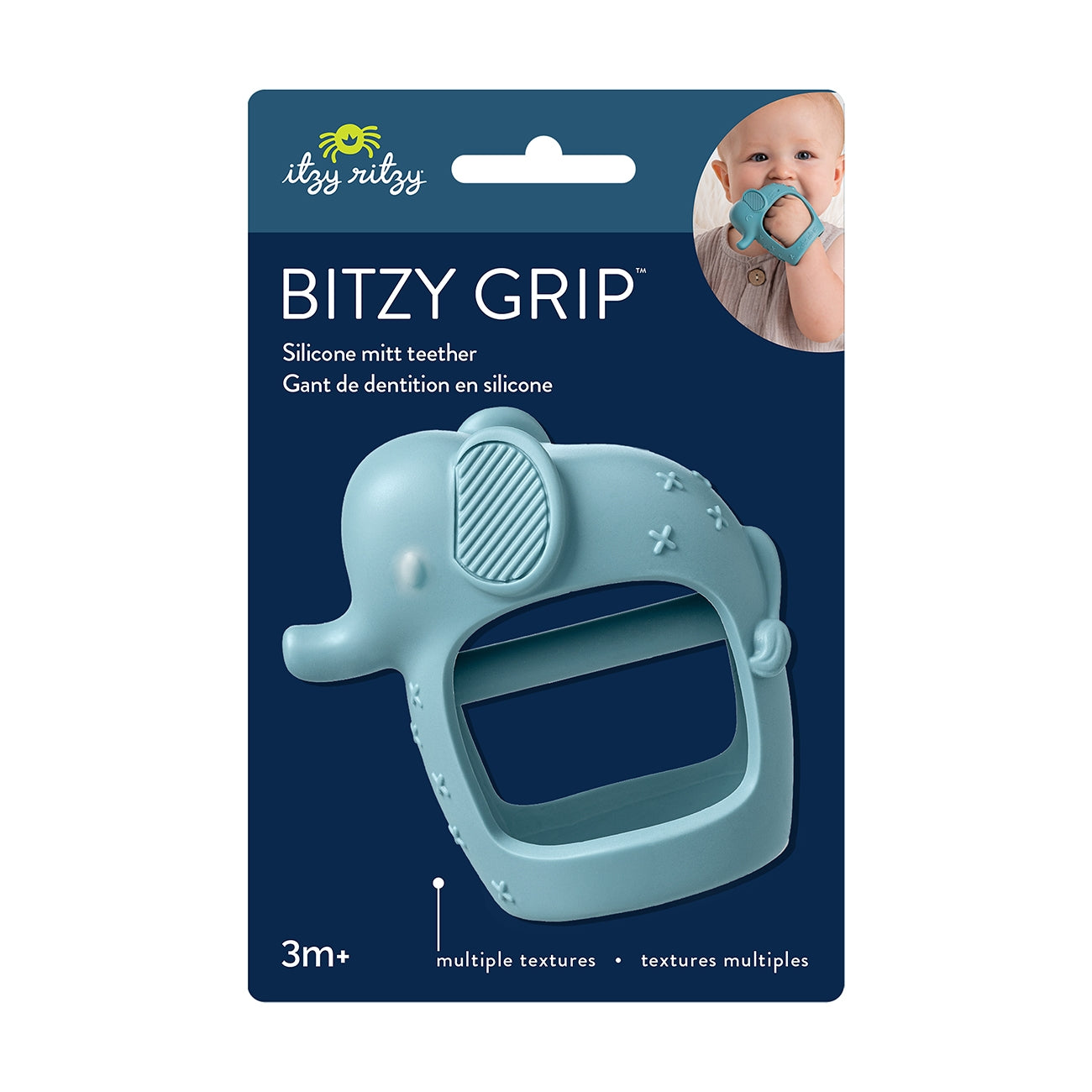 Bitzy Grip™ Hand Teether | Elephant