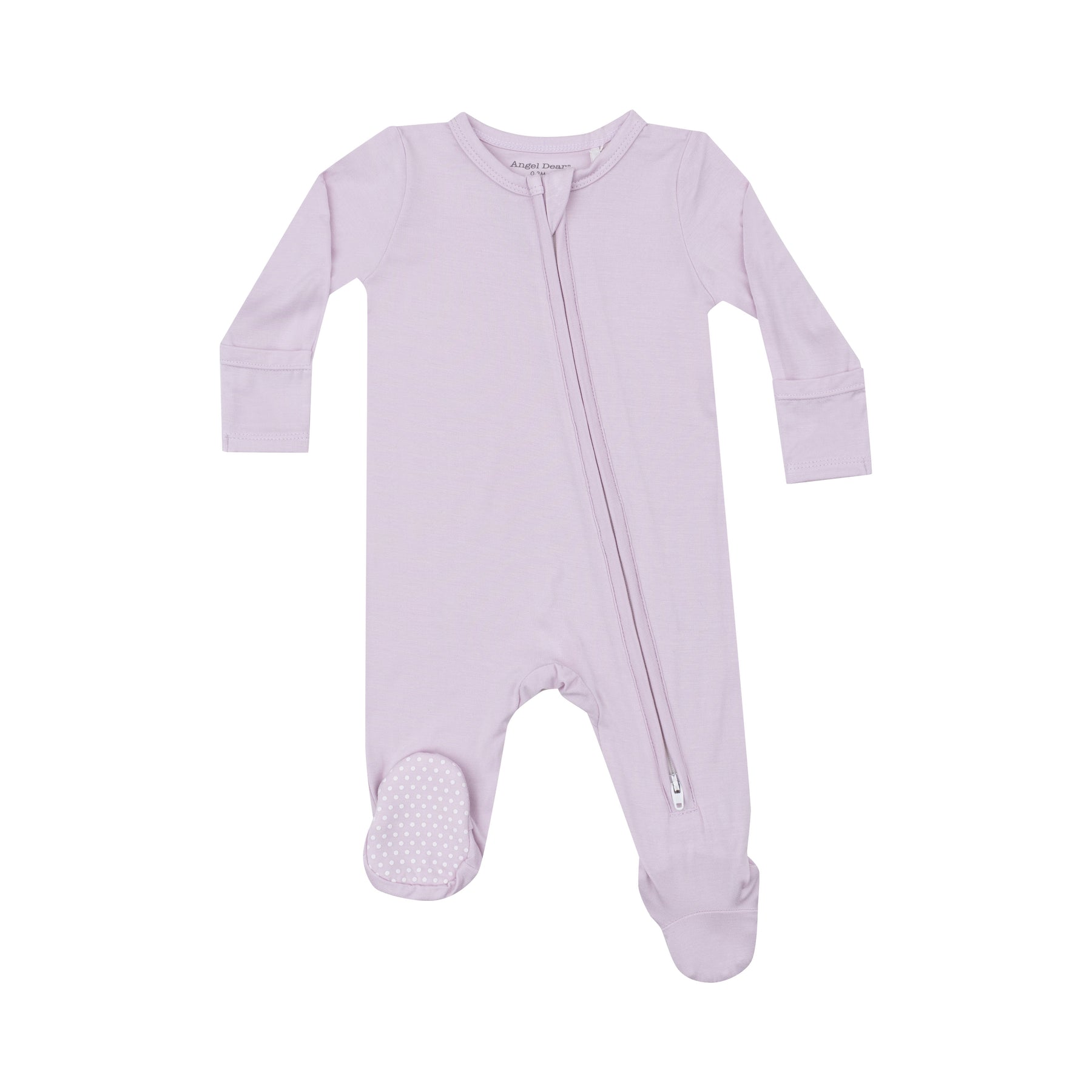 Orchid Hush Bamboo 2 Way Zipper Footie